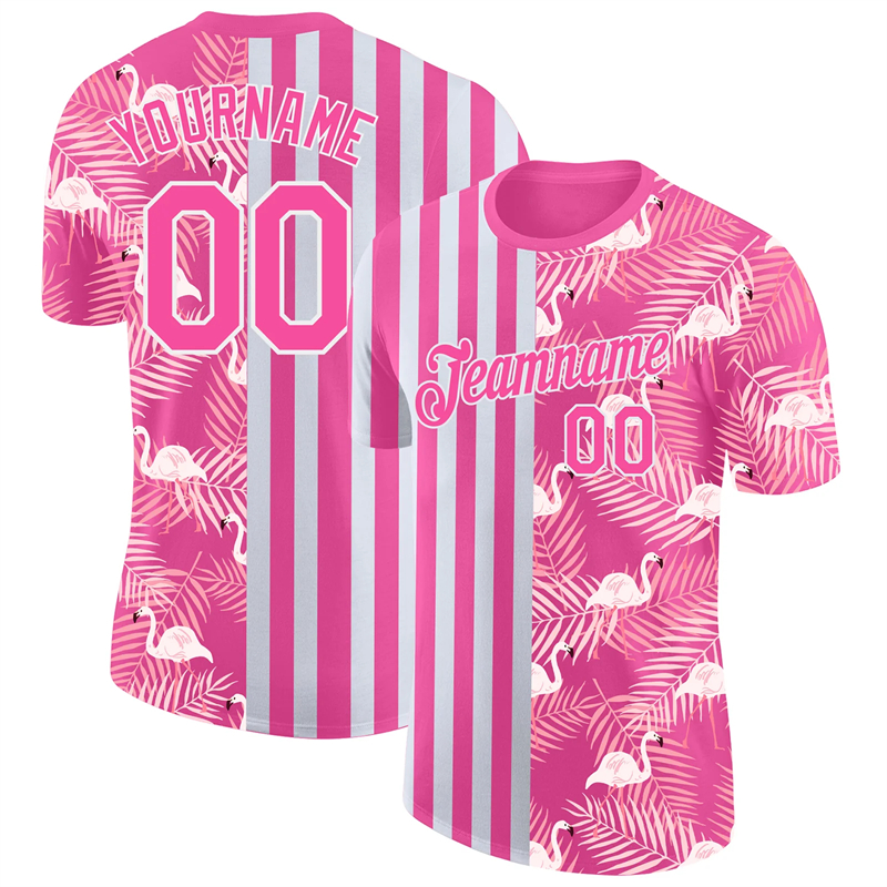 Table Tennis Jersey Butterfly - Flamingo Graphic 3D Print Customized Name