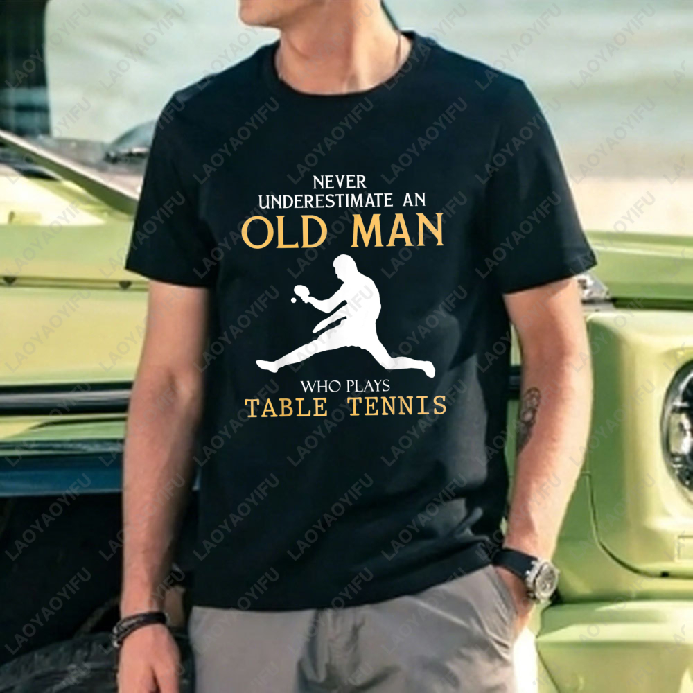 Never Underestimate An Old Man - Table Tennis Graphics ulasan dan harga