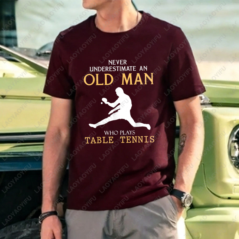 Never Underestimate An Old Man - Table Tennis Graphics ulasan dan harga