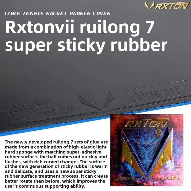 LOKI RXTON 7 Table Tennis Rubb - Table Tennis Db Rubbers ulasan dan harga