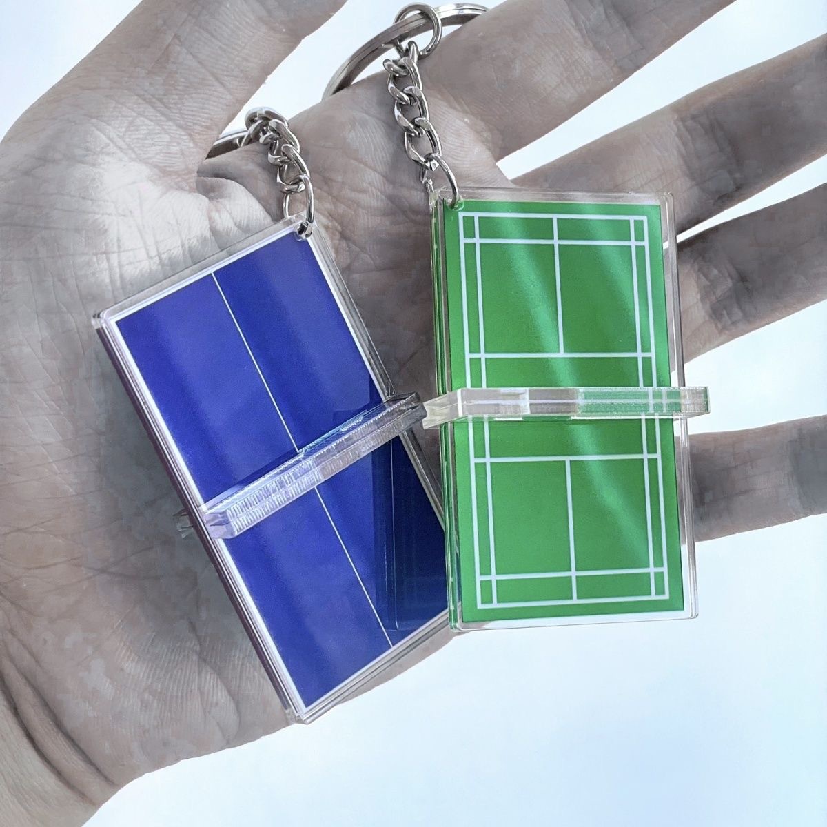 Acrylic Badminton Tennis Keych - Table Tennis Keychain ulasan dan harga