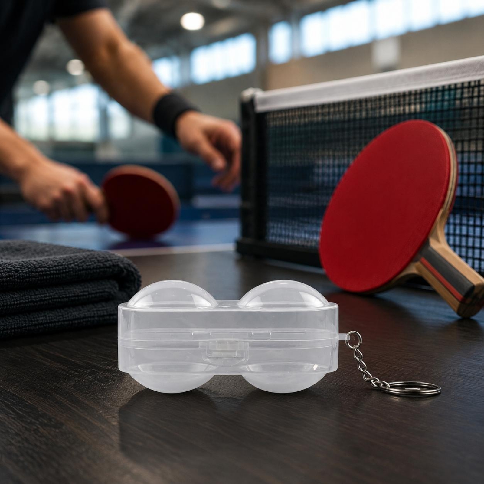 Table Tennis Ball Box Transpar - Table Tennis Keychain ulasan dan harga