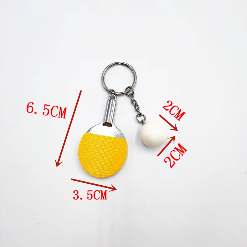7 Colors Cute Ping Pong Racket - Table Tennis Keychain ulasan dan harga