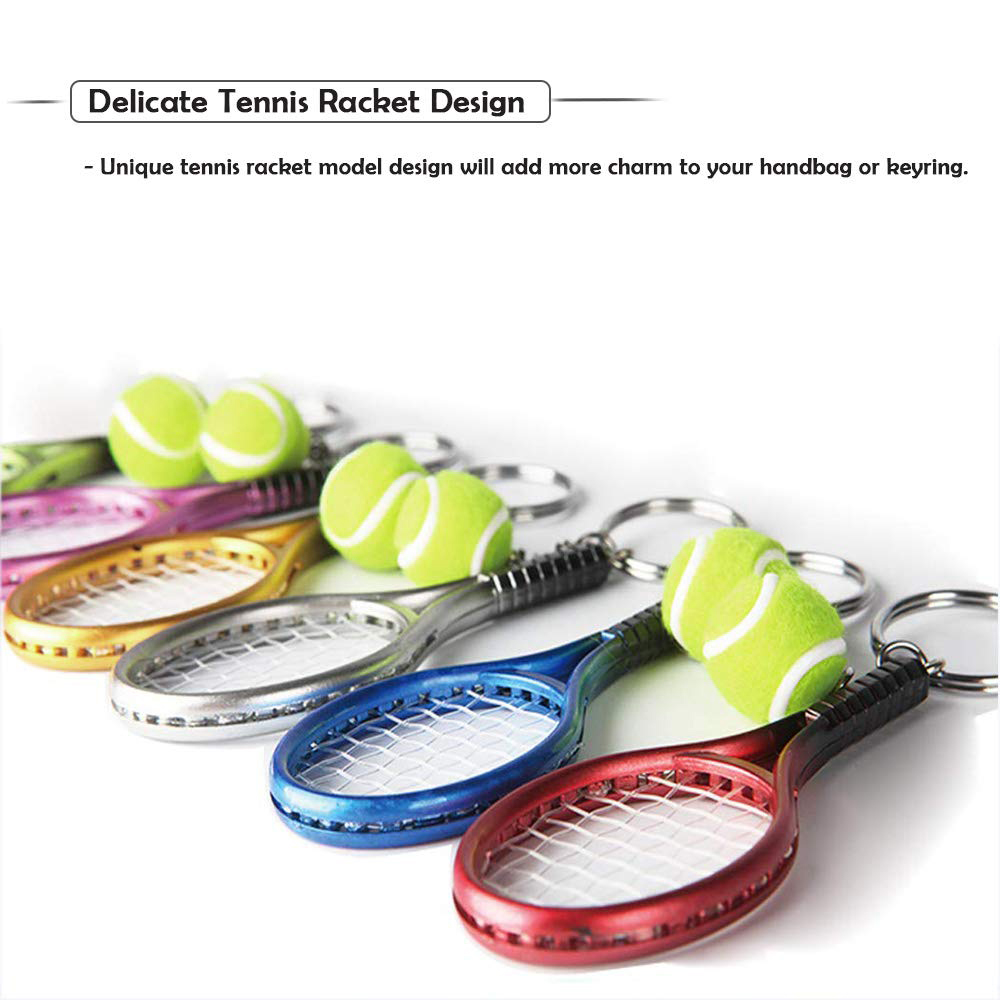 6Pcs Tennis Table Tennis Ping  - Table Tennis Keychain ulasan dan harga