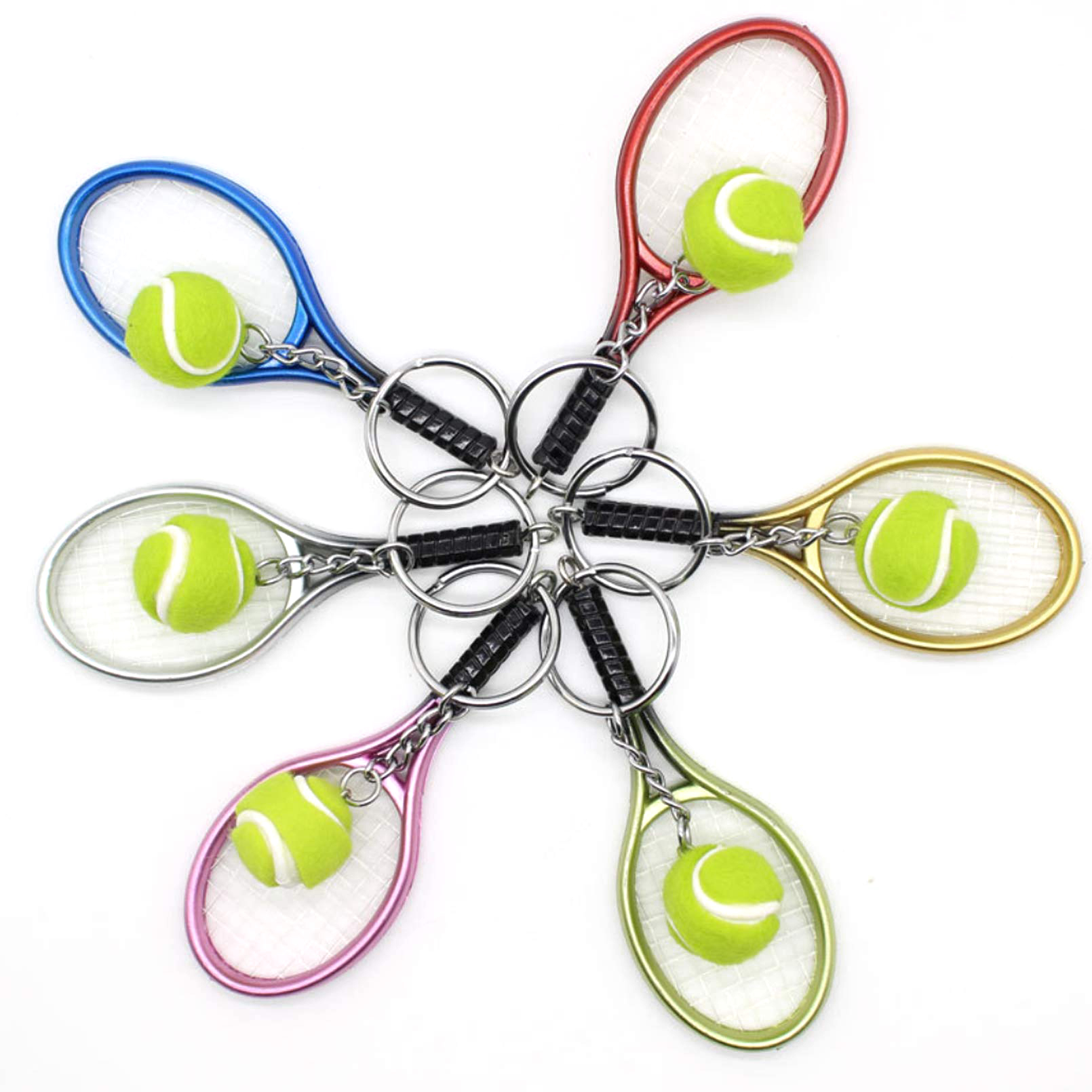 6Pcs Tennis Table Tennis Ping  - Table Tennis Keychain ulasan dan harga