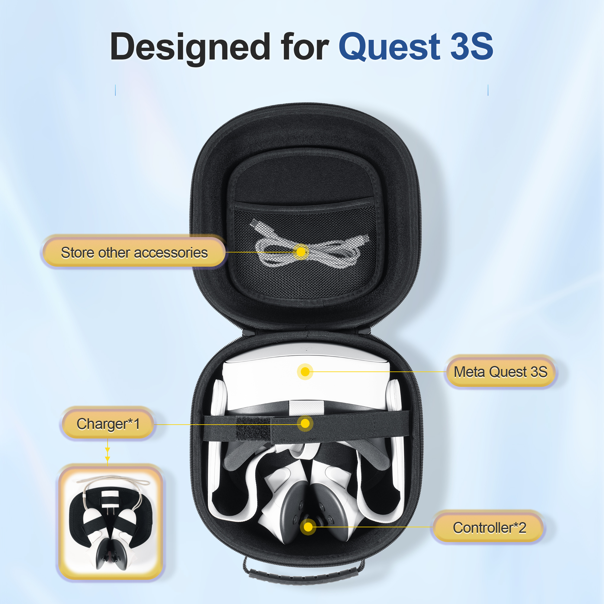 Hard Carrying Case Compatible  - Table Tennis Vr ulasan dan harga