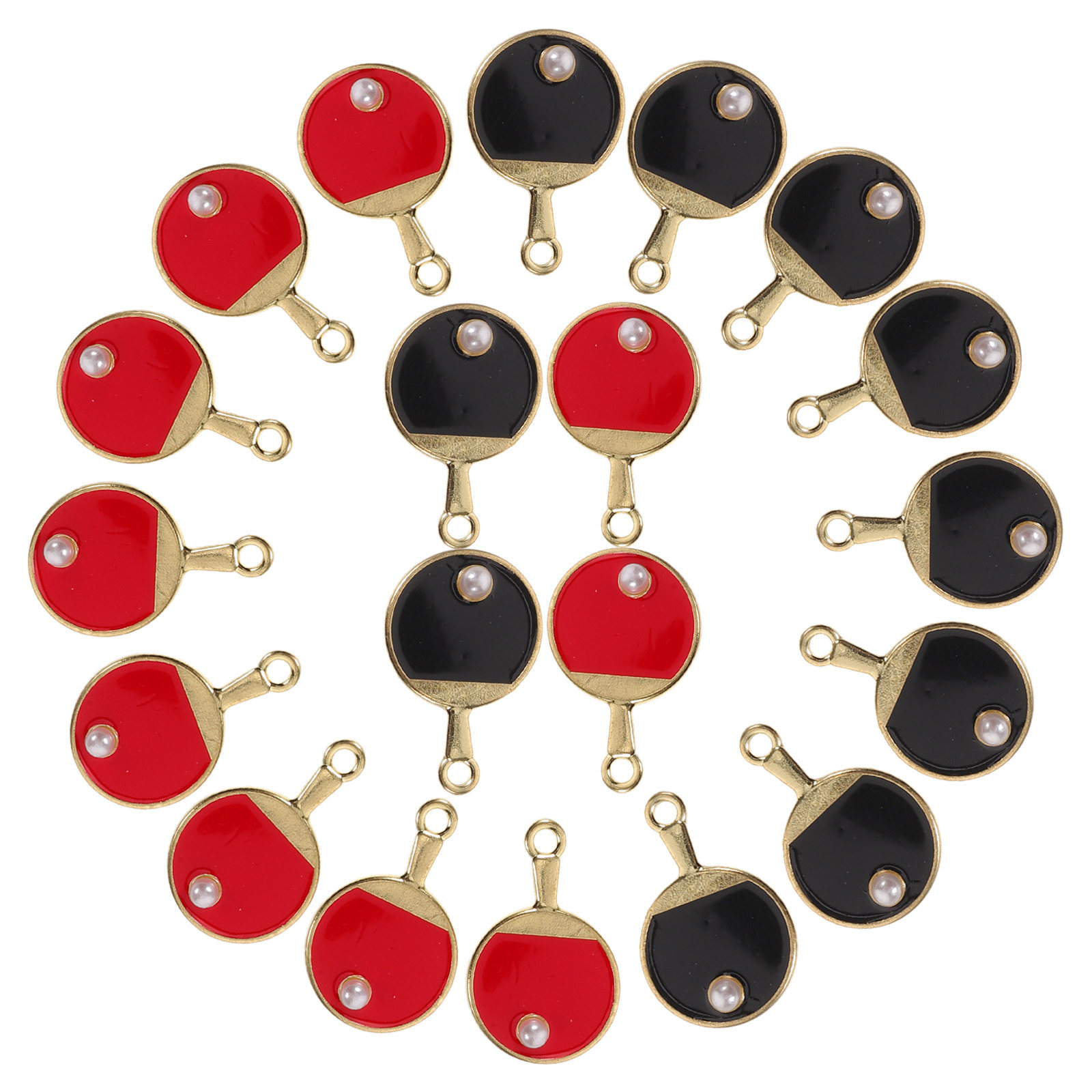 20Pcs Ping Pong Racket Pendant - Table Tennis Keychain ulasan dan harga