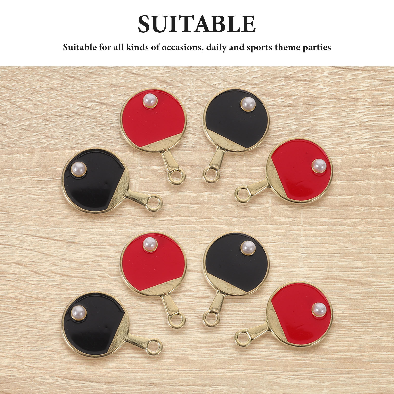 20Pcs Ping Pong Racket Pendant - Table Tennis Keychain ulasan dan harga