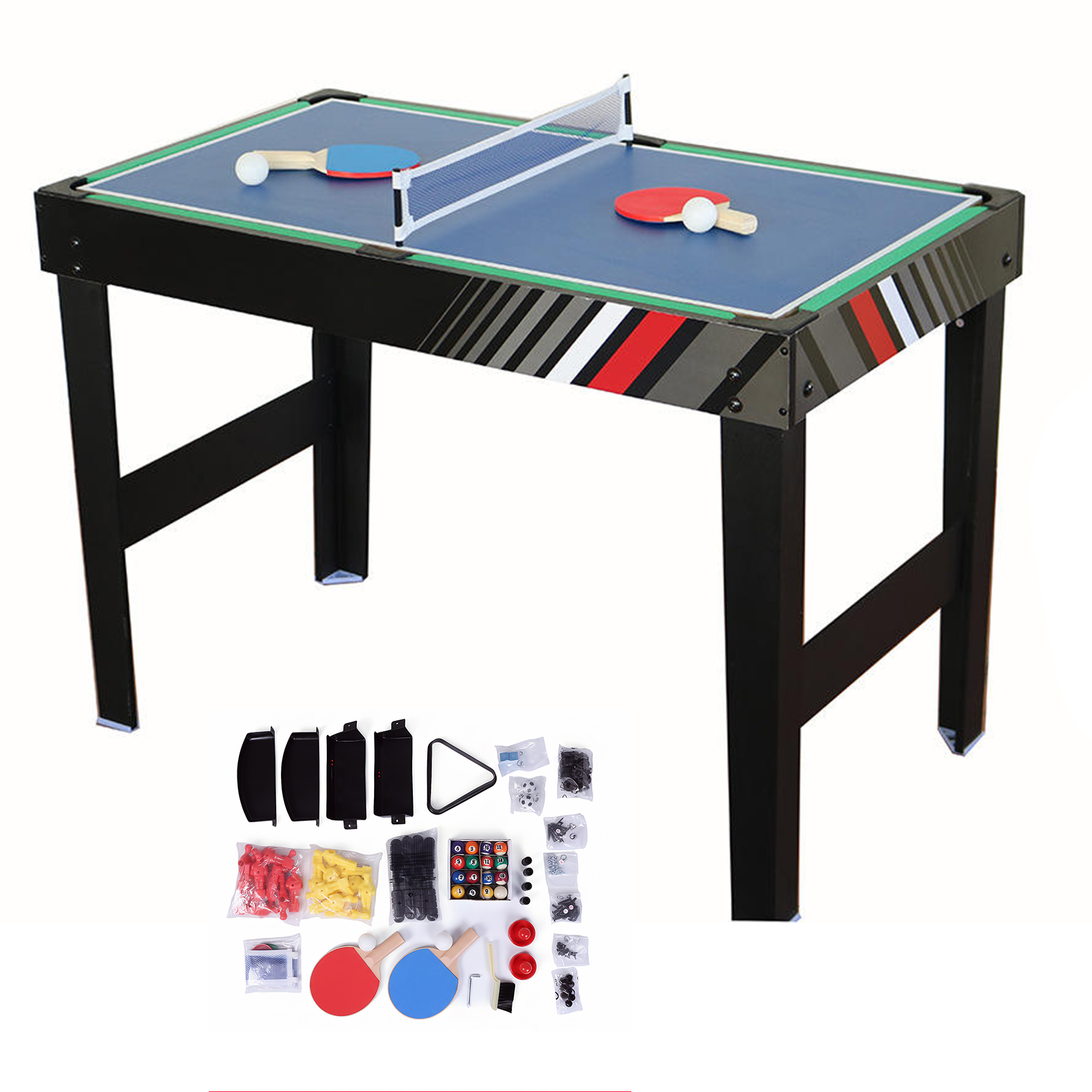 4-In-1 Air Hockey Table Combo  - Table Tennis For Kids ulasan dan harga