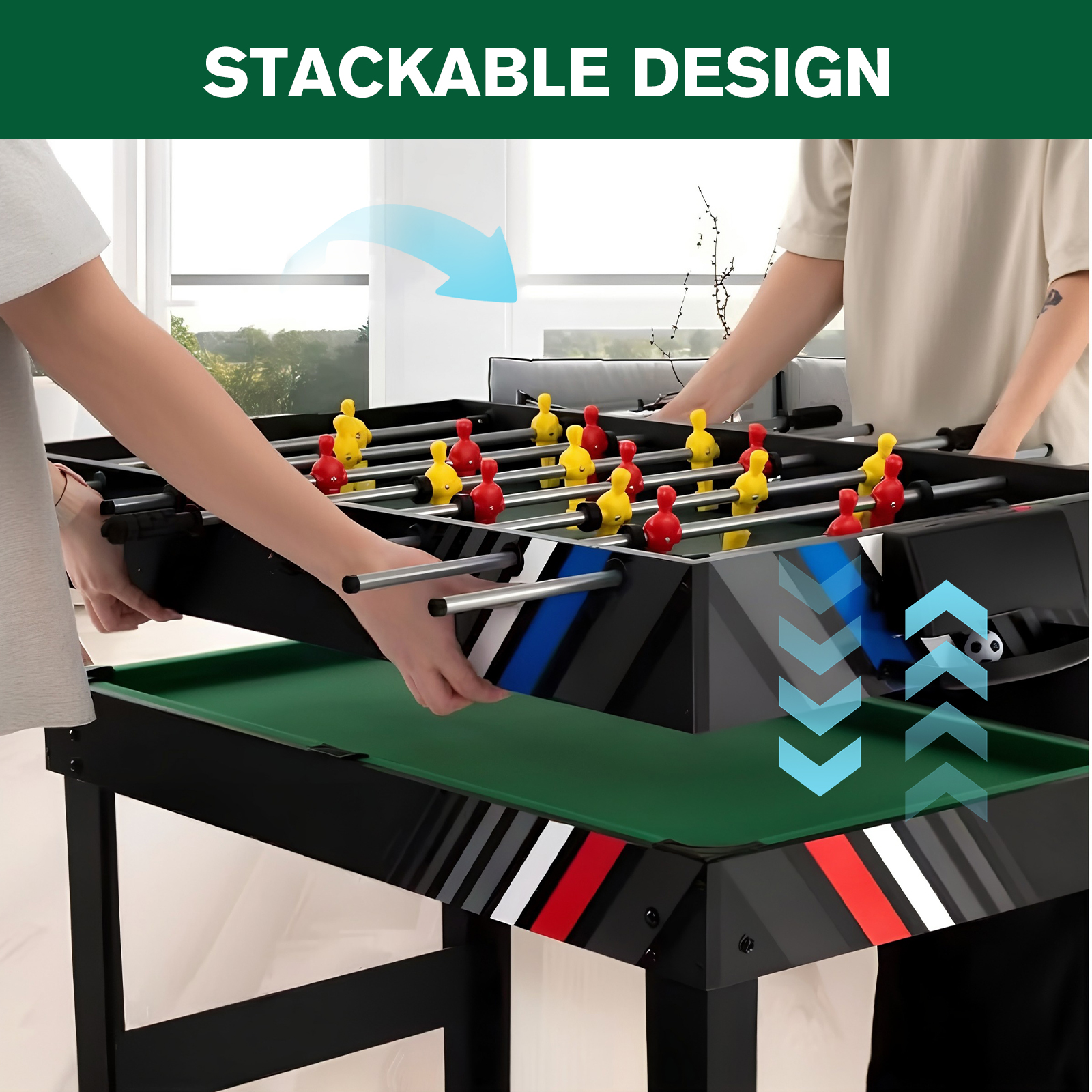 4-In-1 Air Hockey Table Combo  - Table Tennis For Kids ulasan dan harga