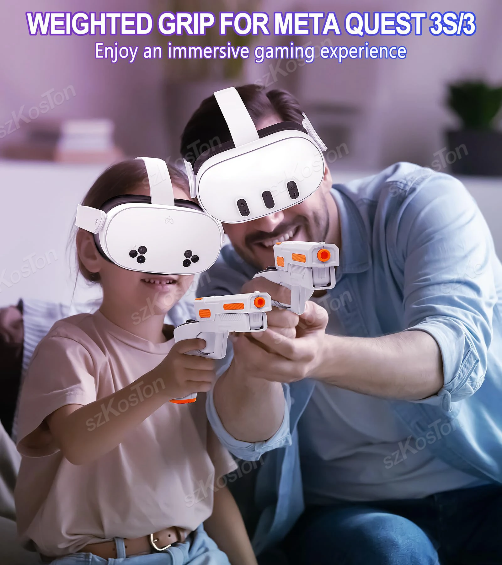 VR Gun Stock Grips for Meta Qu - Table Tennis Vr ulasan dan harga