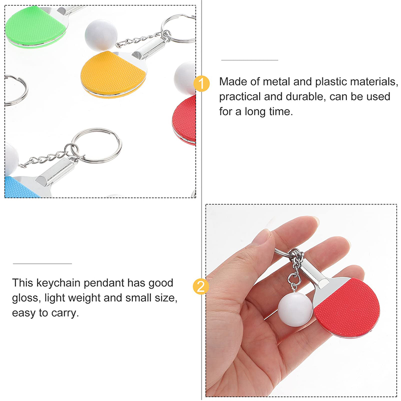 30Pcs Mini Table Tennis Racket - Table Tennis Keychain ulasan dan harga