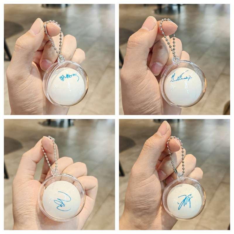 Mini Table Tennis Ball Signatu - Table Tennis Keychain ulasan dan harga