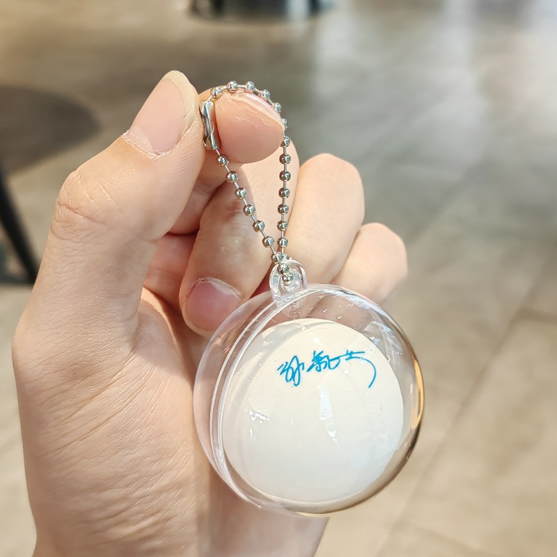 Mini Table Tennis Ball Signatu - Table Tennis Keychain ulasan dan harga
