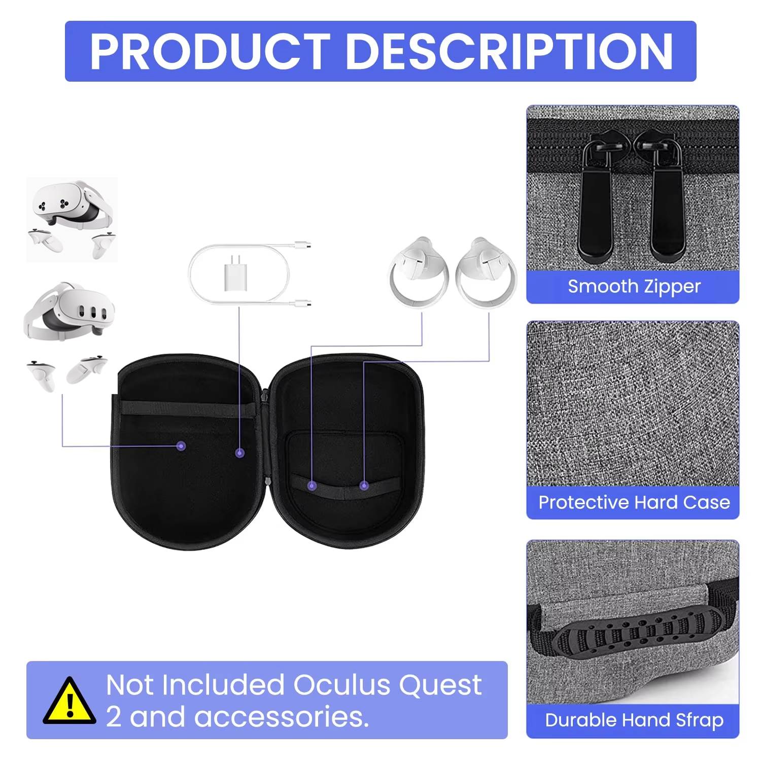 Storage Bag For Quest 3/2 VR G - Table Tennis Vr ulasan dan harga