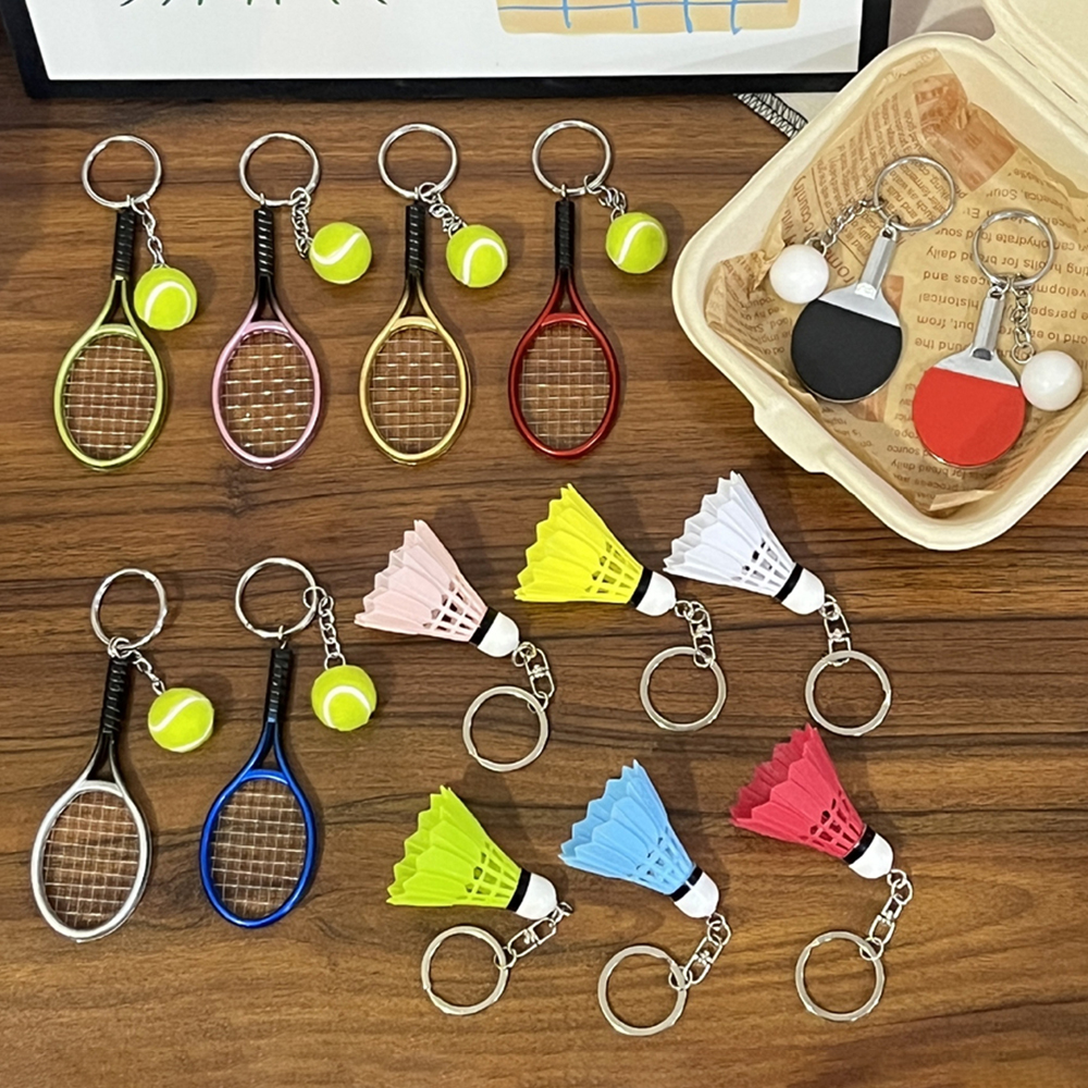 Mini Sports Racket Keychain Te - Table Tennis Keychain ulasan dan harga