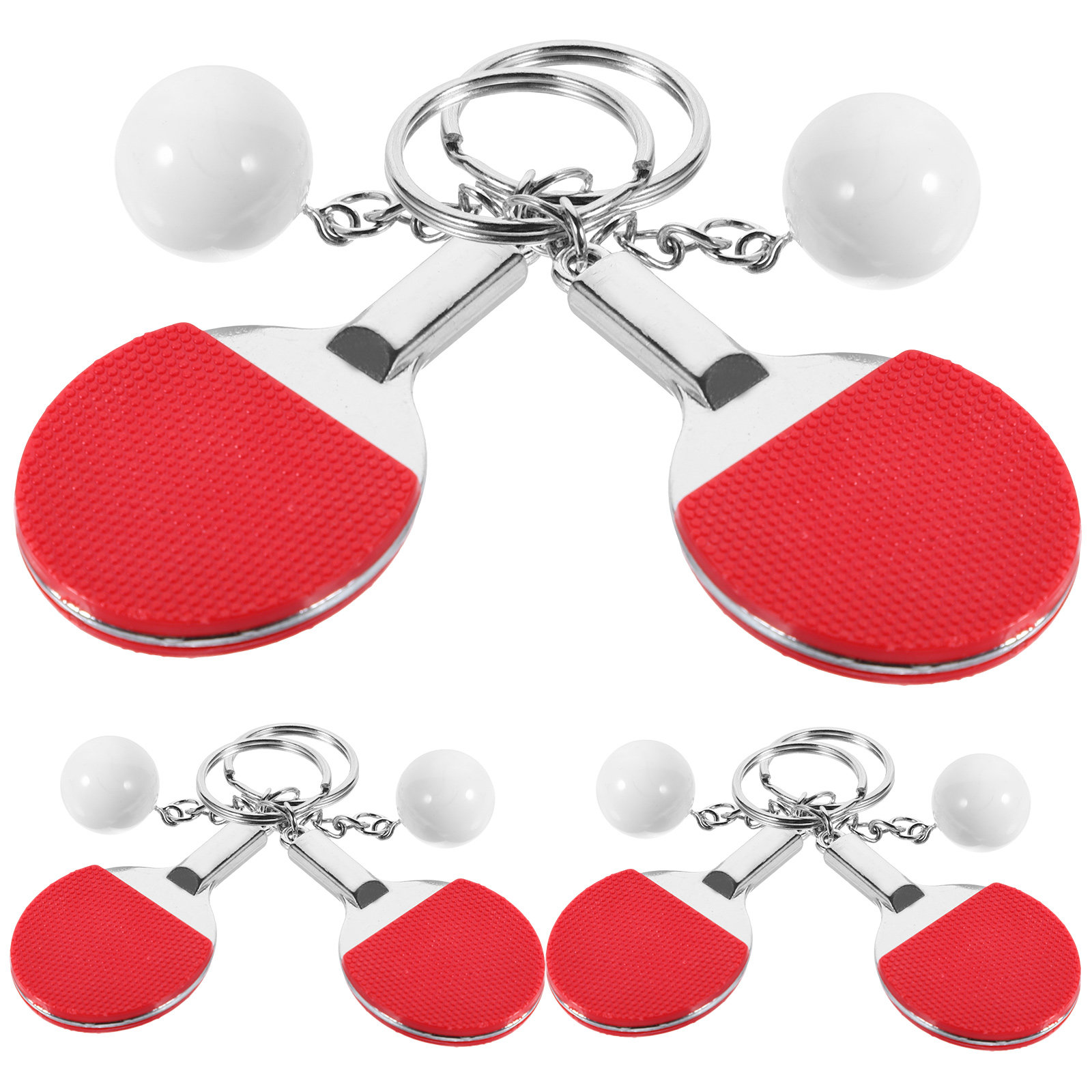 6Pcs Table Tennis Ball Keychai - Table Tennis Keychain ulasan dan harga