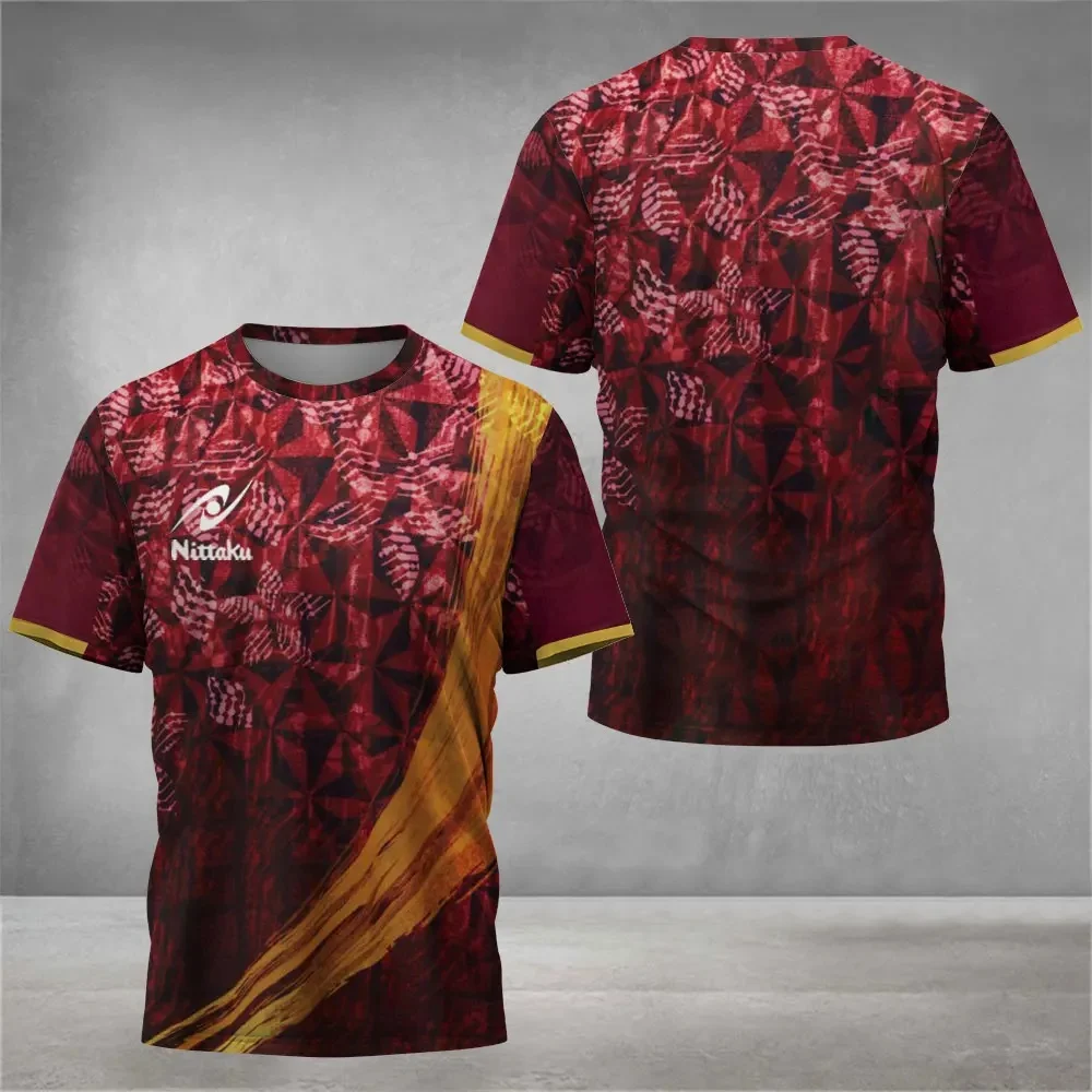 Men's Nittaku Table Tennis T-s - Table Tennis Jersey Butterfly ulasan dan harga