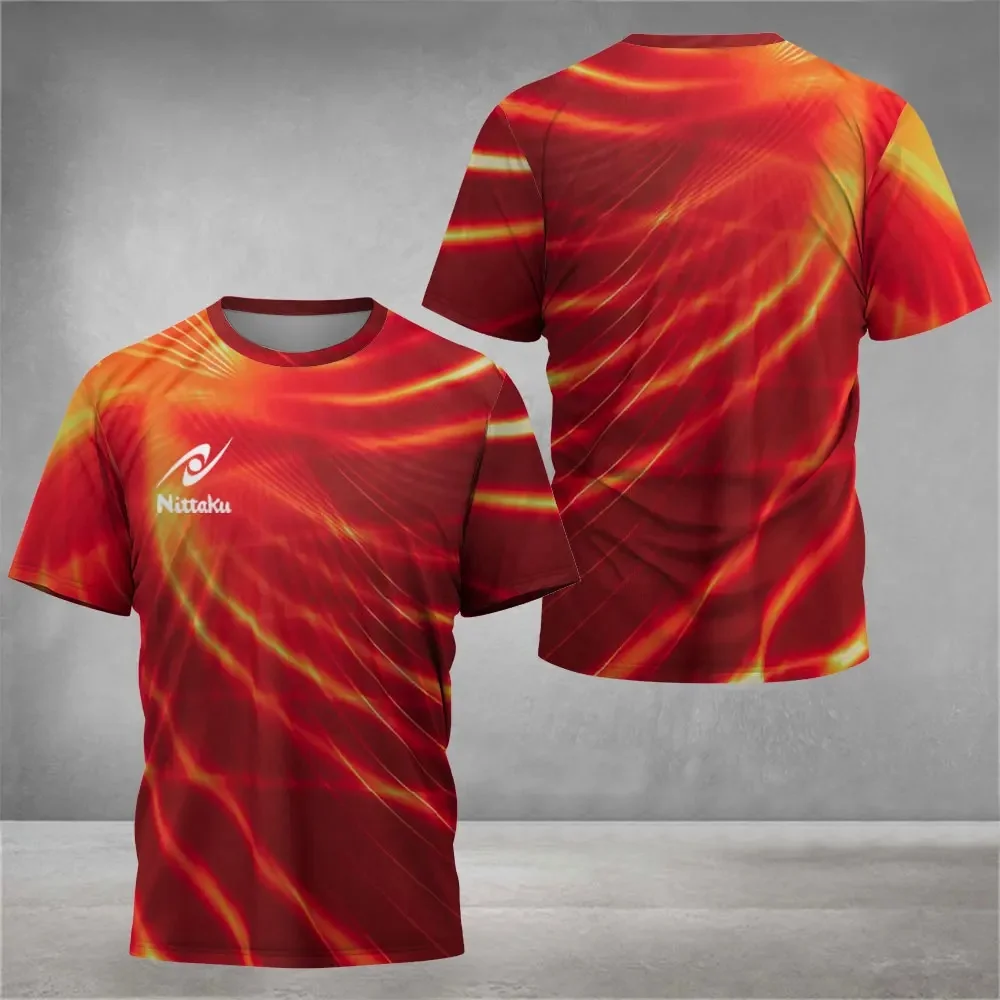 Men's Nittaku Table Tennis T-s - Table Tennis Jersey Butterfly ulasan dan harga